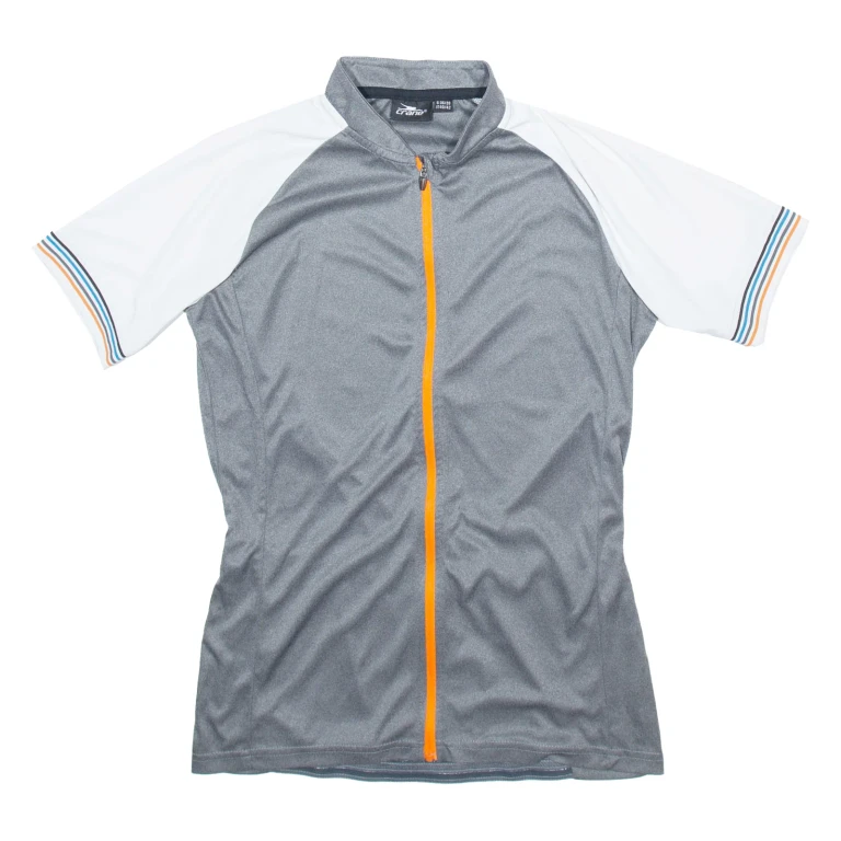 CRANE Full Zip Cycling Mens Jersey Grey S
