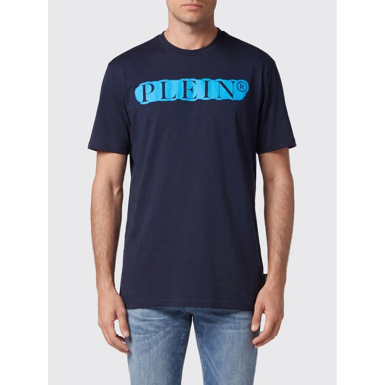 Cotton Crew Neck T-shirt with Contrasting Logo Lettering Print (LABCMTK5199PJY002N24)