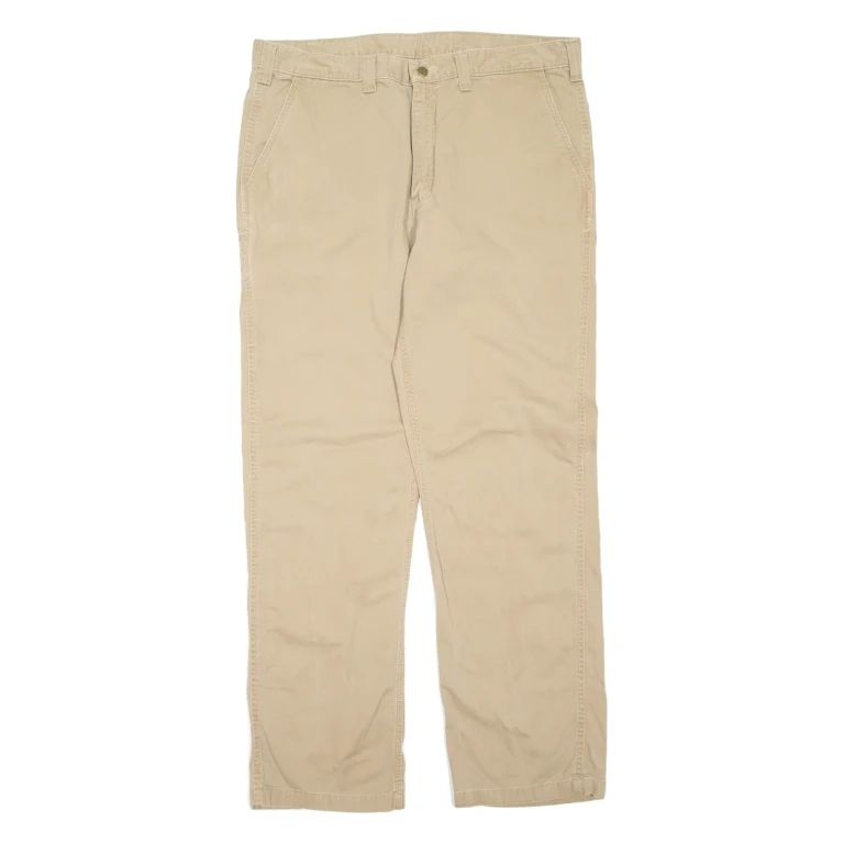 CARHARTT Mens Trousers Brown Relaxed Straight W40 L34