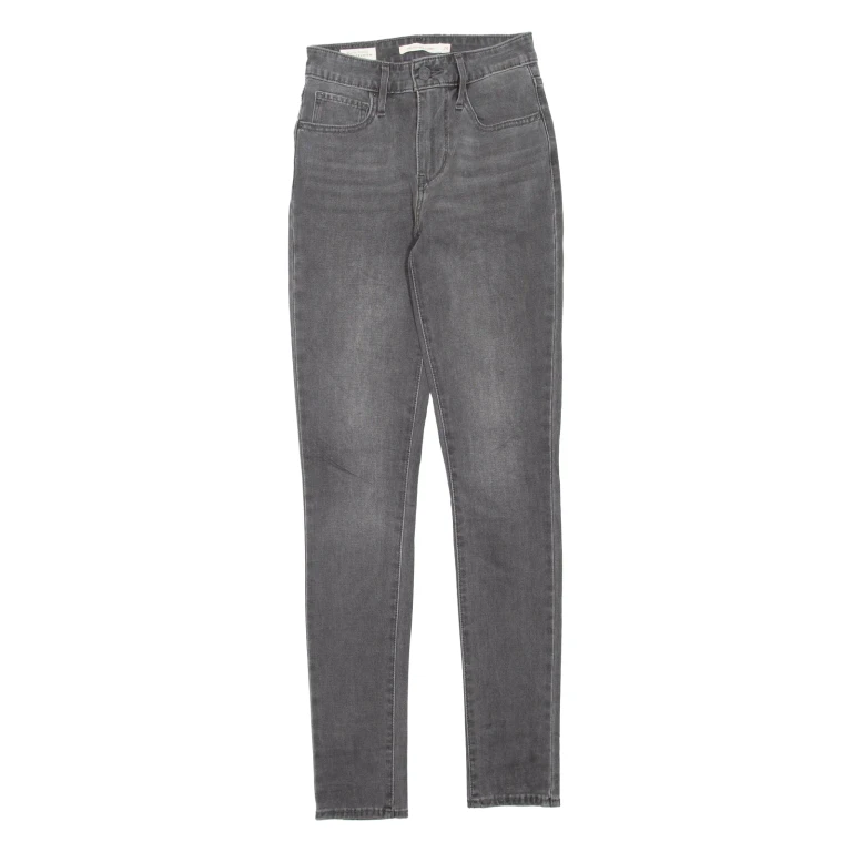 LEVI'S 721 High Rise Womens Jeans Grey Regular Skinny W24 L30