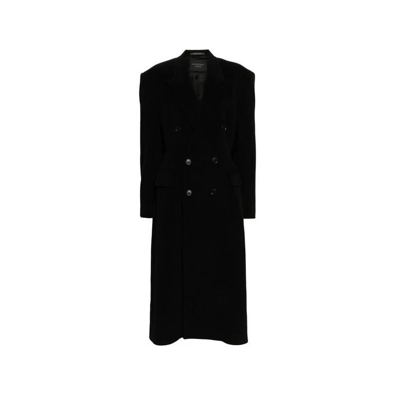 Balenciaga Black Cashmere Coat Clothing - Women