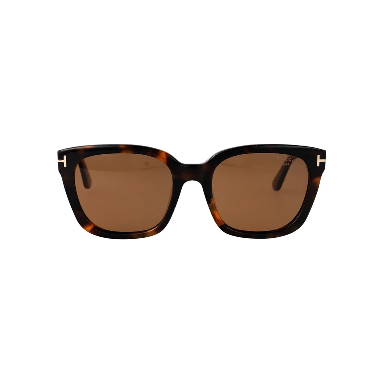 Tom Ford Ft1216 52h Avana Scura / Marrone Polar Acetate Sunglasses - Women