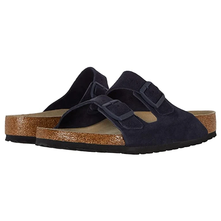 Arizona Soft Footbed Suede Leather Clogs