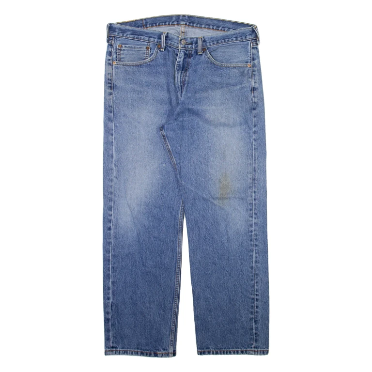 LEVI'S Mens Jeans Blue Regular Straight Stone Wash W34 L28