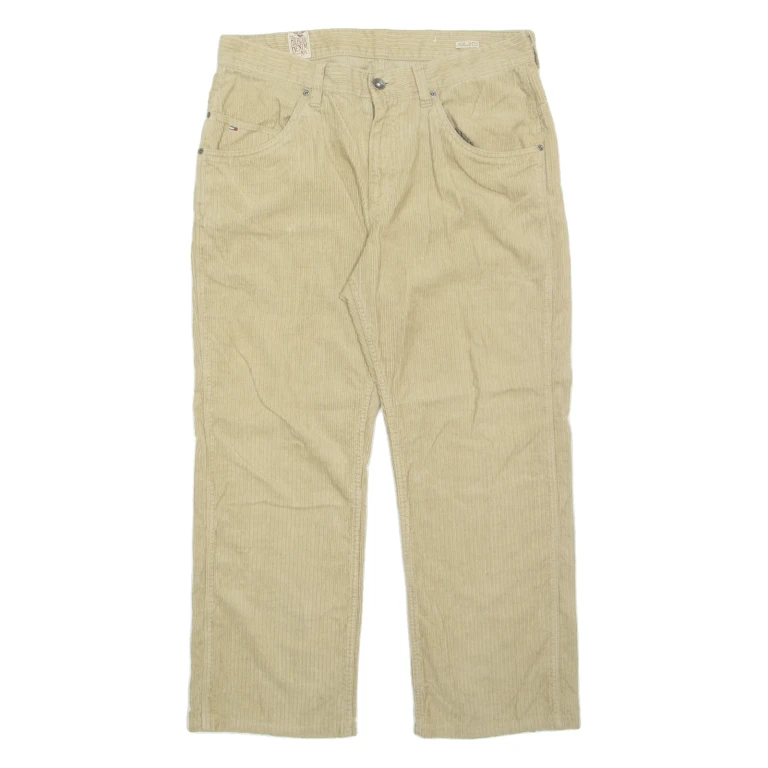 TOMMY HILFIGER Mens Trousers Beige Regular Straight W36 L30
