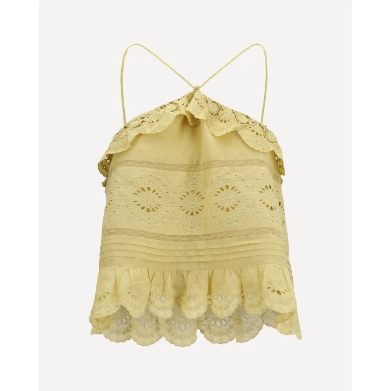 MARANT ETOILE Prisha Ruffle Top Female 36