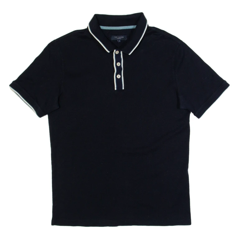TED BAKER Mens Polo Shirt Black S