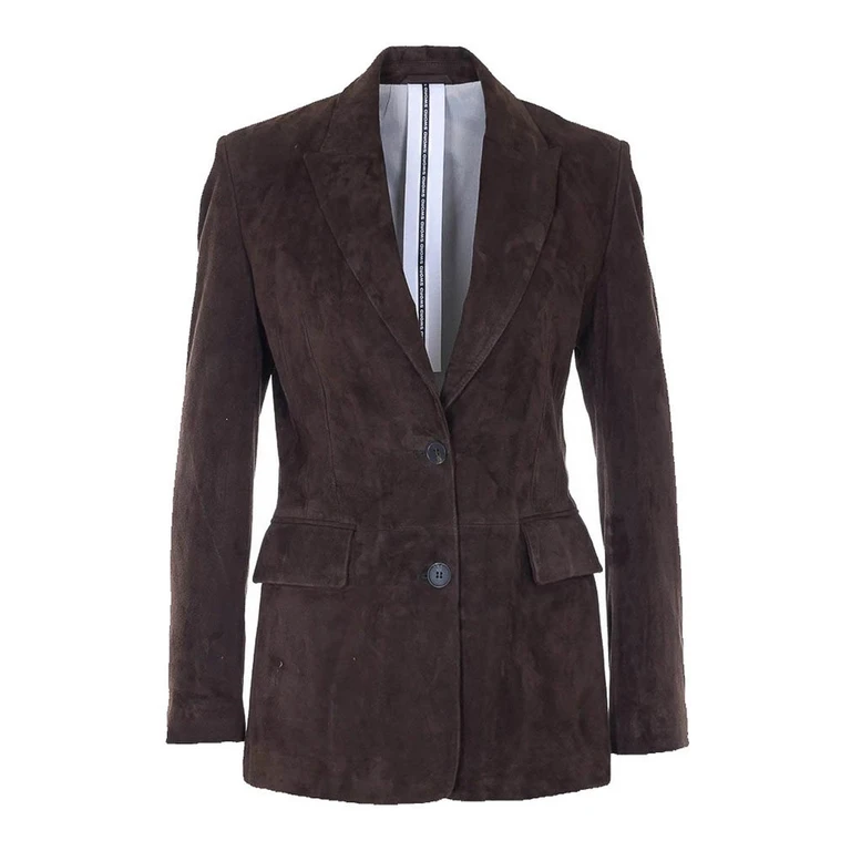 S. W.O. R.D 6.6.44 Blouson En Cuir - Marron (SE268643C156)