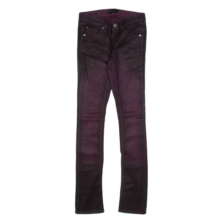DIESEL Womens Trousers Maroon Slim Skinny W28 L32