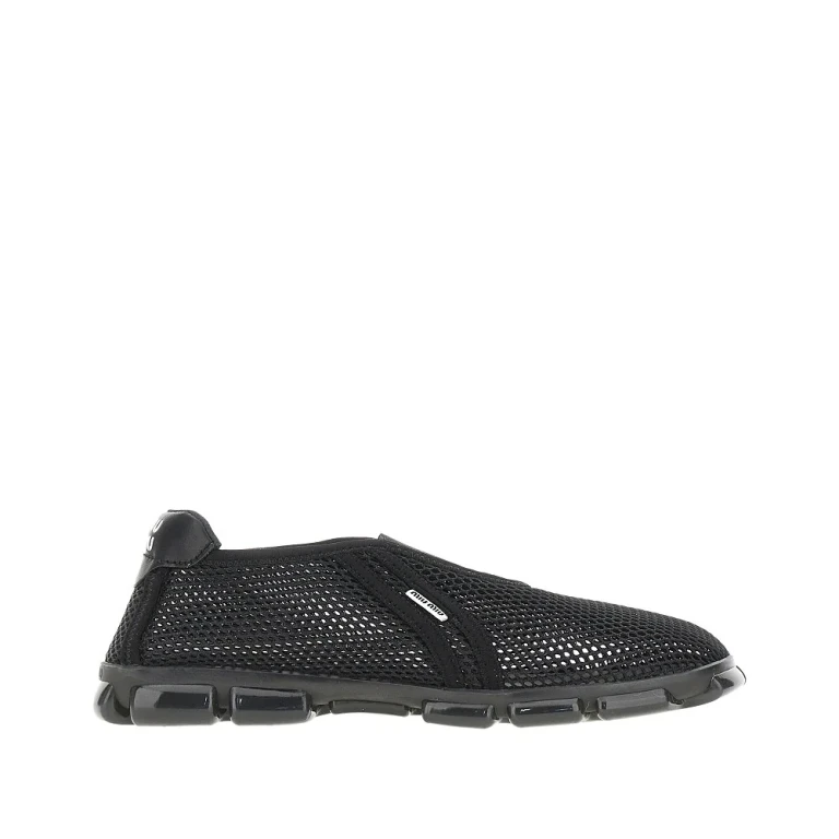 MIU MIU Mesh sneakers with logo print Woman 36
