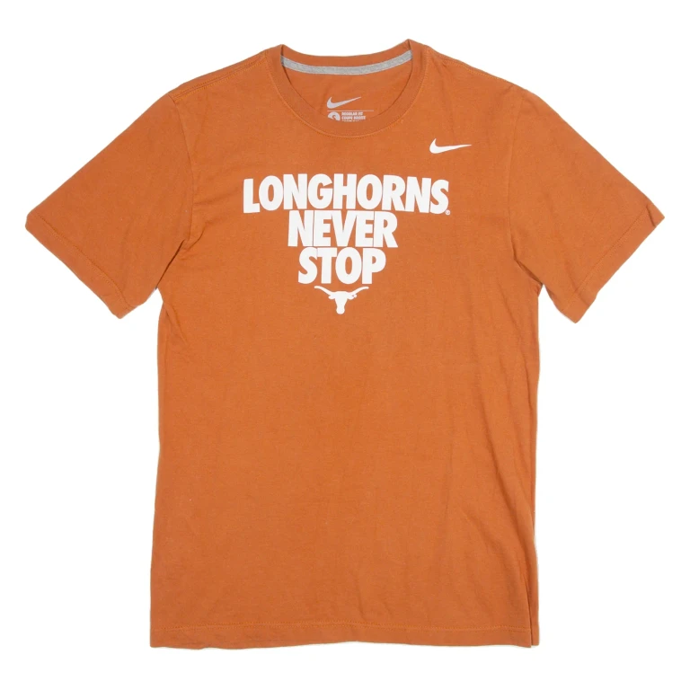 NIKE Mens T-Shirt Orange S