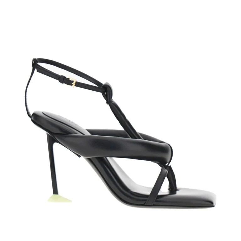 GIVENCHY Nappa leather sandals with Boudoir heel Woman 36