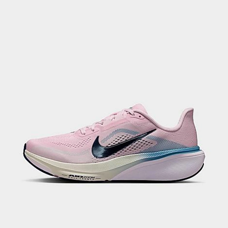 Nike Women's Pegasus 42 Running Shoes in Bleached Lilac/Work Blue/Barely Green Size: 5.0