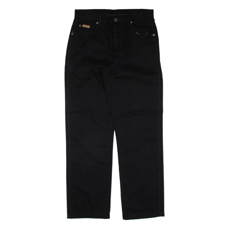 WRANGLER Mens Trousers Black Regular Straight W32 L29