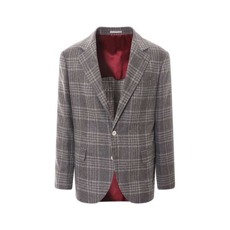 Brunello Cucinelli Gray Cashmere Blazer Clothing - Men