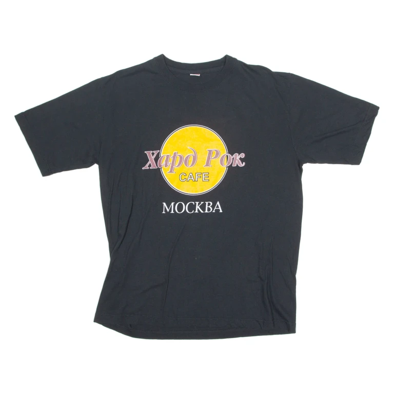 HARD ROCK CAFE MOCKBA Mens T-Shirt Black L
