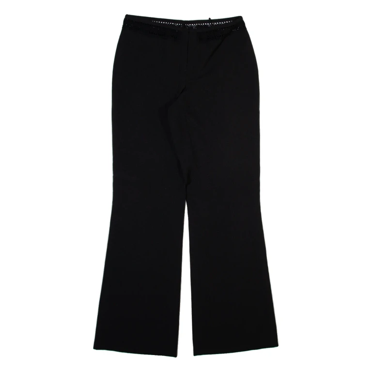 Womens Trousers Black Regular Bootcut W28 L31