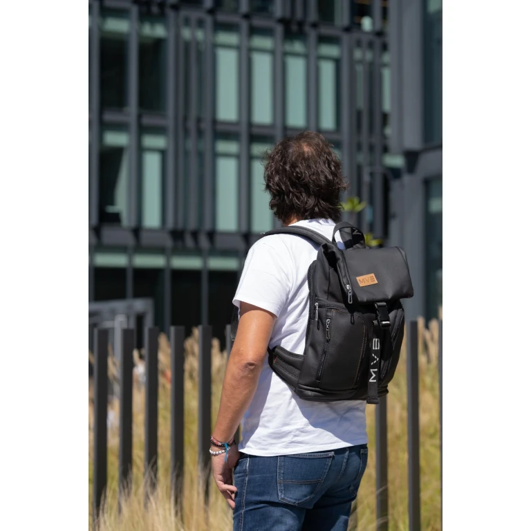 Xclusive Laptop Vegan Backpack black
