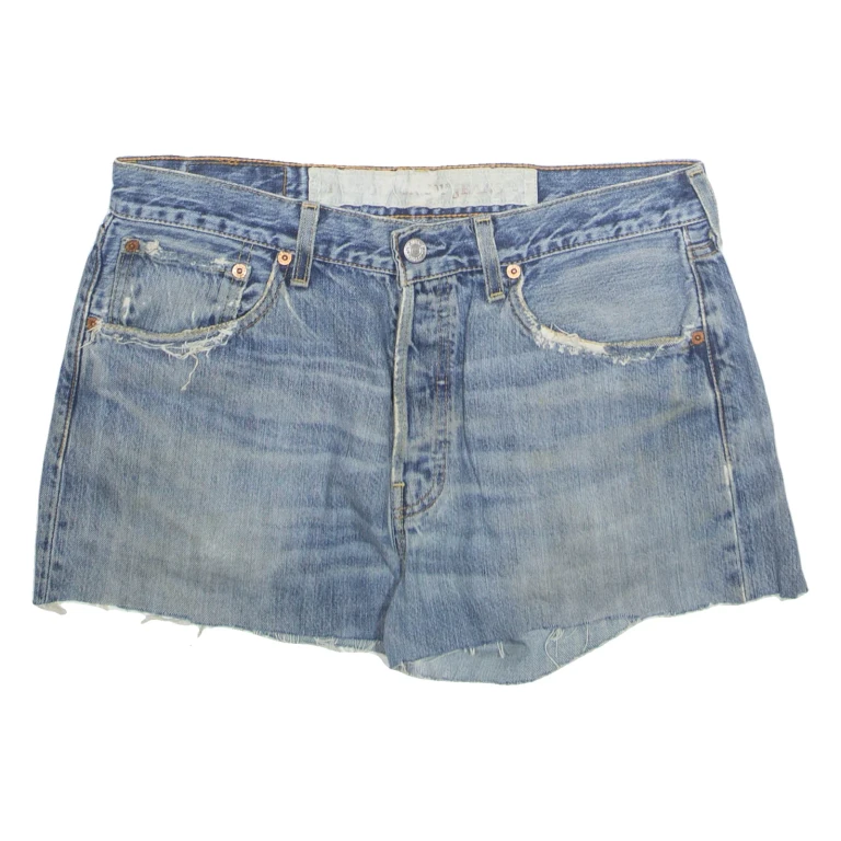 LEVI'S Cut Off Womens Denim Shorts Blue S W30