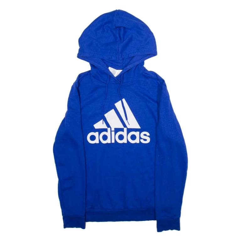 ADIDAS Womens Blue Hoodie S