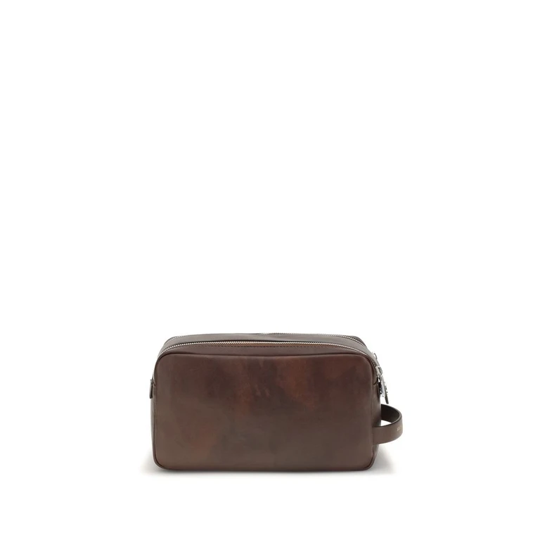 Brunello Cucinelli Brown Calf Leather Bos Taurus Wallet - Men