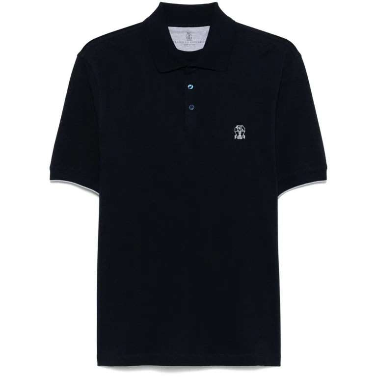 Brunello Cucinelli Short Sleeve Polo Shirt With Logo