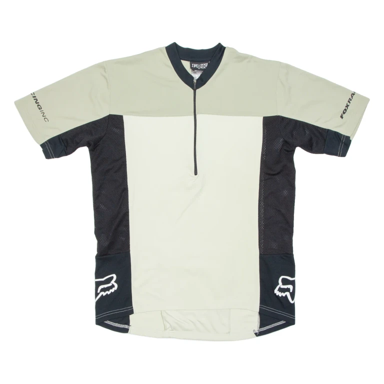 Cycling Mens Jersey Green 1/2 Zip M