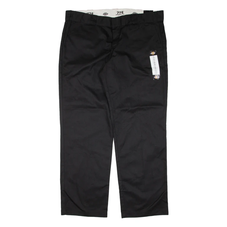 DICKIES 774 Workwear Womens Trousers Black Regular Straight W40 L31
