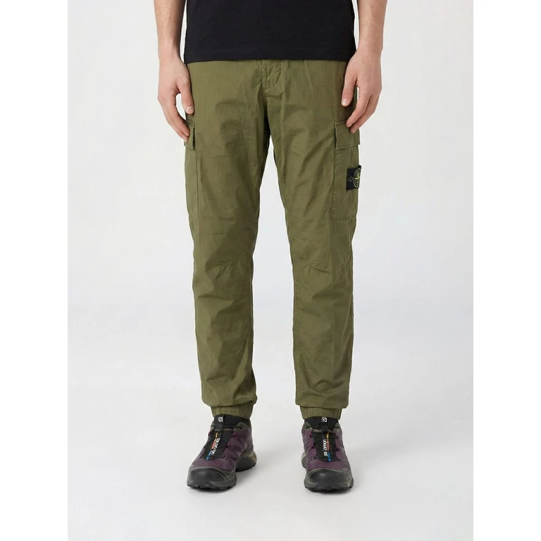 STONE ISLAND Pants Men color Military (3100031S0003V005G)