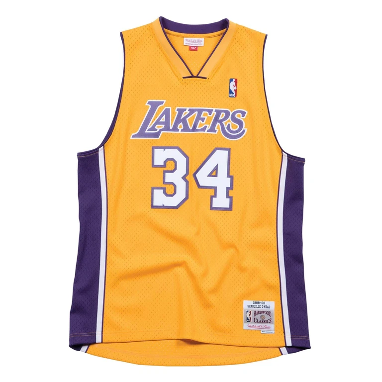 Men's NBA Swingman Home Jersey Lakers 99 Shaquille O'Neal