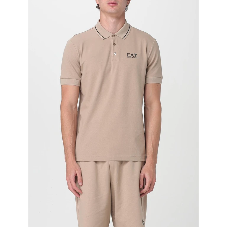 EA7 Polo Shirt Men color Beige (8NPF16PJUVZU6155)