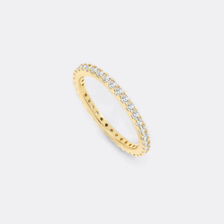 April Birthstone Eternity Stacking Ring