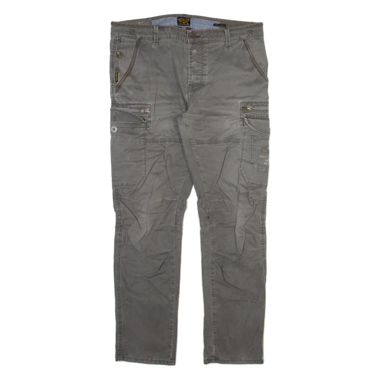 PME LEGEND Mens Trousers Grey Slim Straight W36 L31