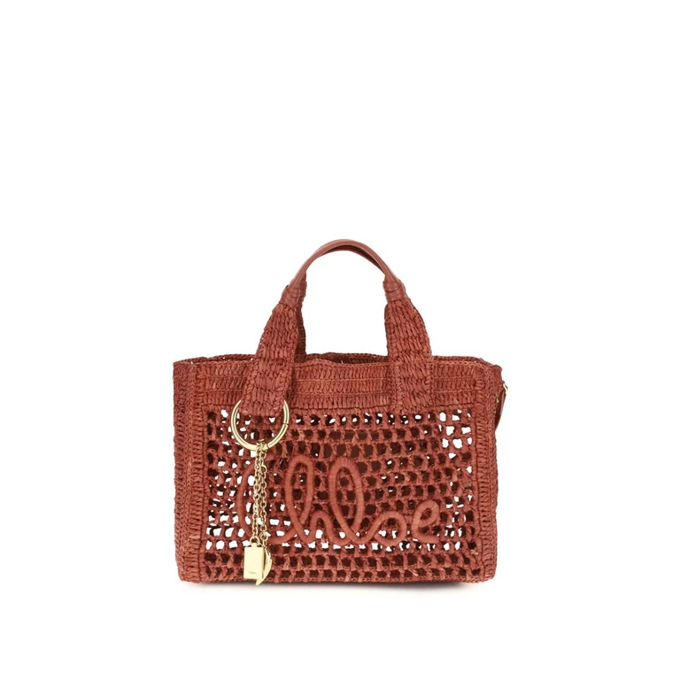 Chloé Multicolor Raffia Shoulder Bag - Women
