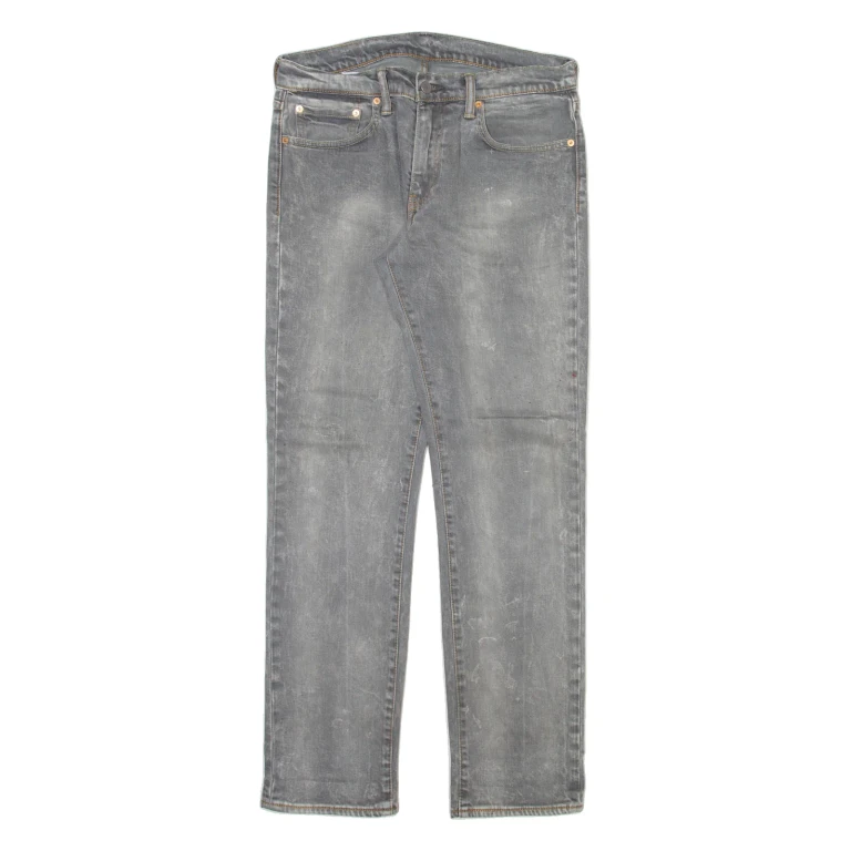 LEVI'S 511 Jeans Mens Grey Slim Straight Stone Wash W32 L32