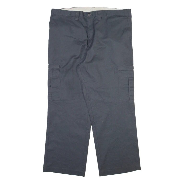 DICKIES Cargo Mens Trousers Grey Relaxed Straight W40 L30
