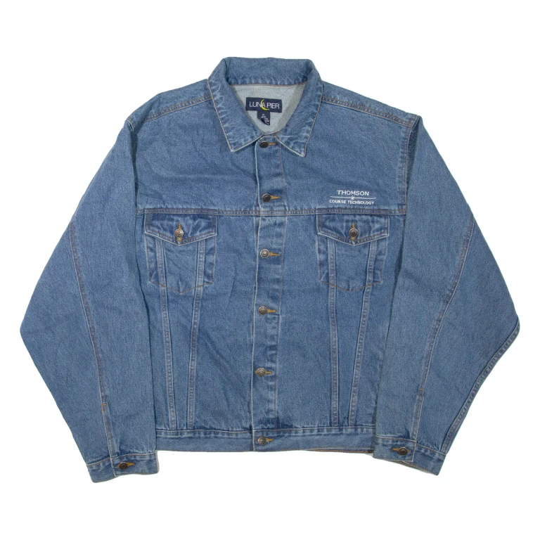 LUNA PIER Womens Denim Jacket Blue XL
