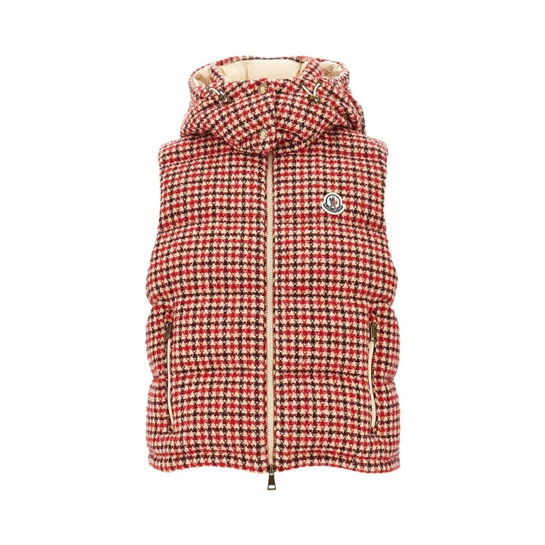 'Niverolle' houndstooth padded vest Woman I