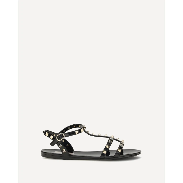 VALENTINO GARAVANI Rubber Rockstud Sandals Female 40