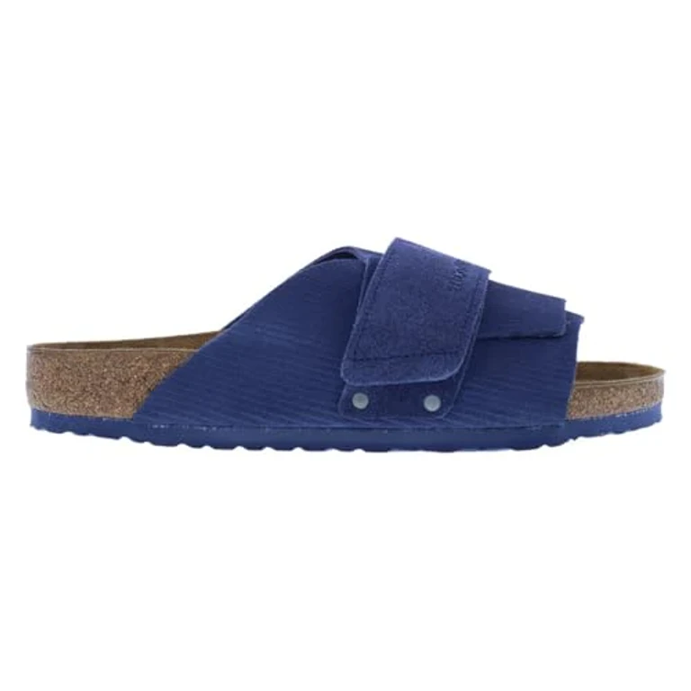 Kyoto Suede Leather Emb Courduroy Sandals Regular