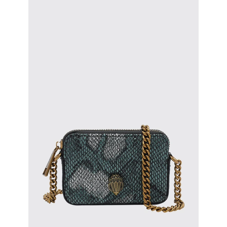 Kensington Python Print Mini Camera Bag with Chain Strap (3530171719DARKGREEN)
