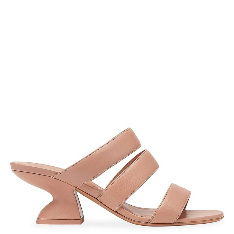 Ferragamo Steffie 55 Heeled Mules, Size 7 C