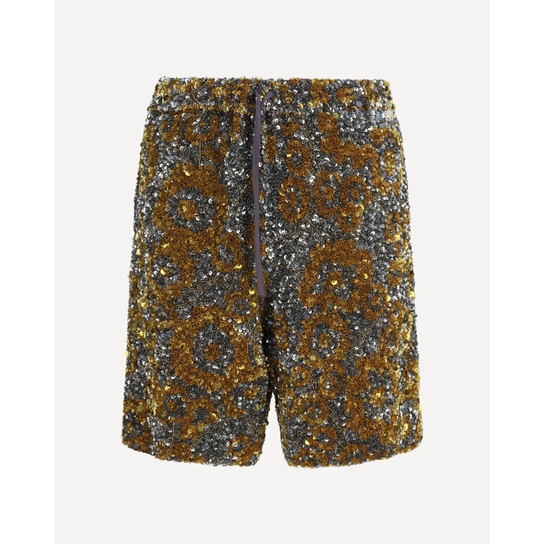 Short Dries Van Noten à ornements en sequins