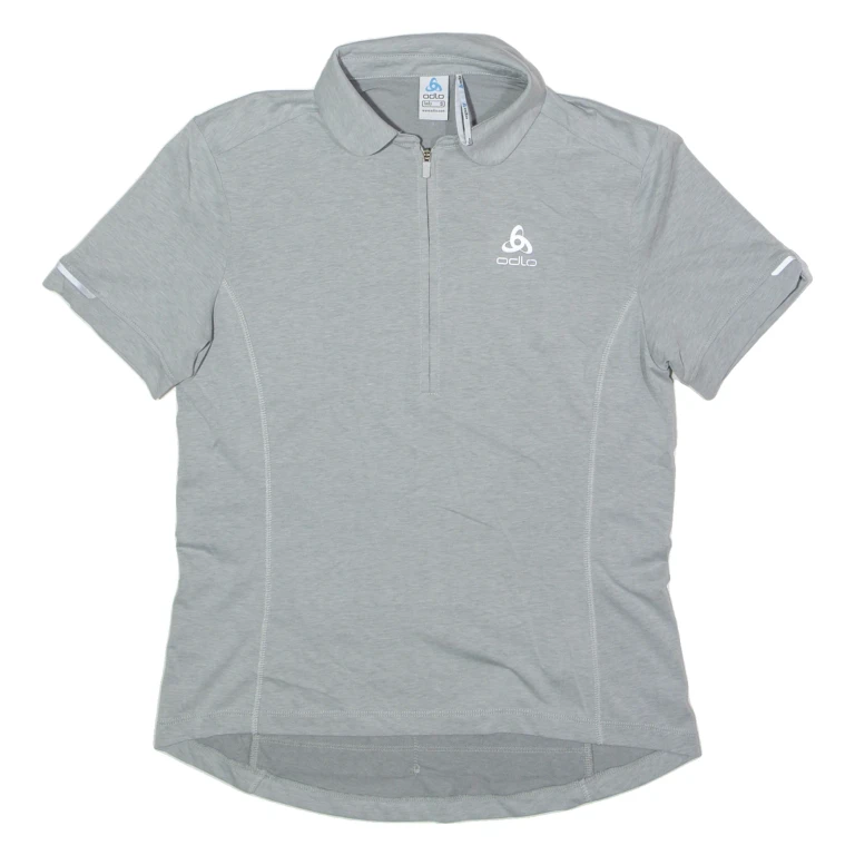 ODLO Cycling Womens Jersey Grey Collared S