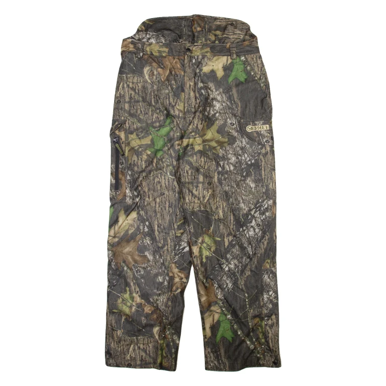 FIELD & STREAM Camo Cargo Mens Trousers Green Relaxed Straight W37 L30