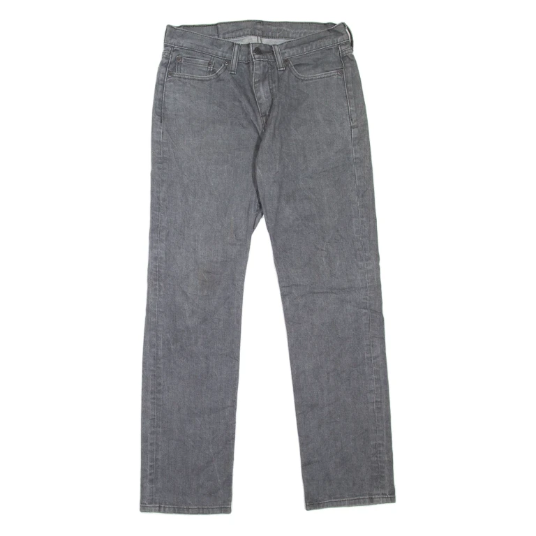 LEVI'S 514 Jeans Mens Grey Slim Straight W30 L32