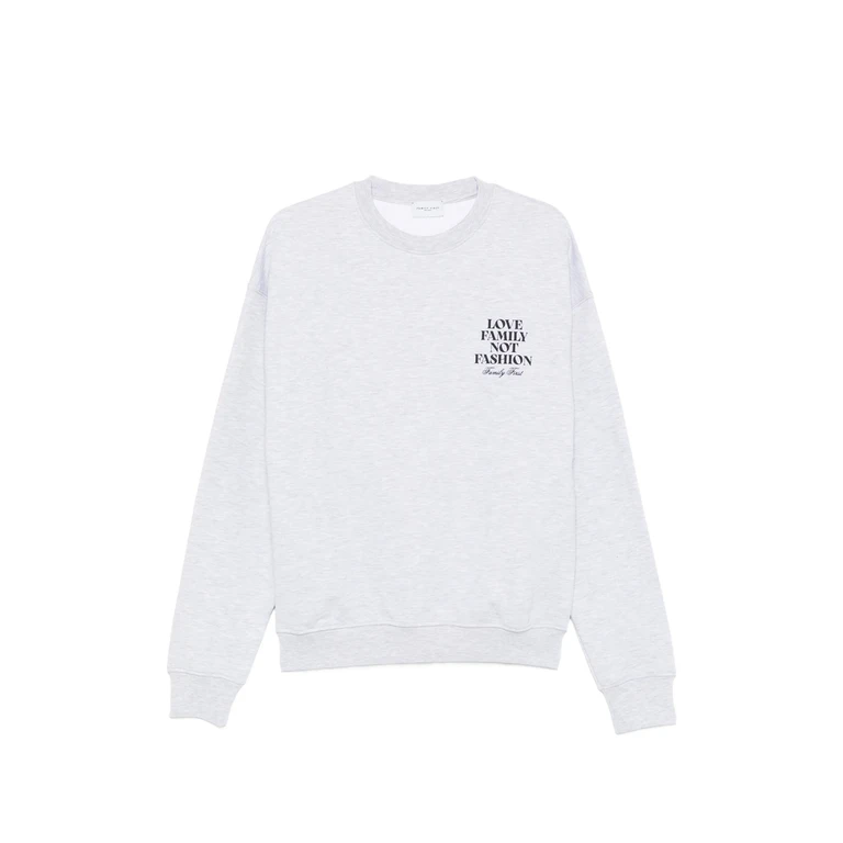 Family First Lettering Sweatshirt