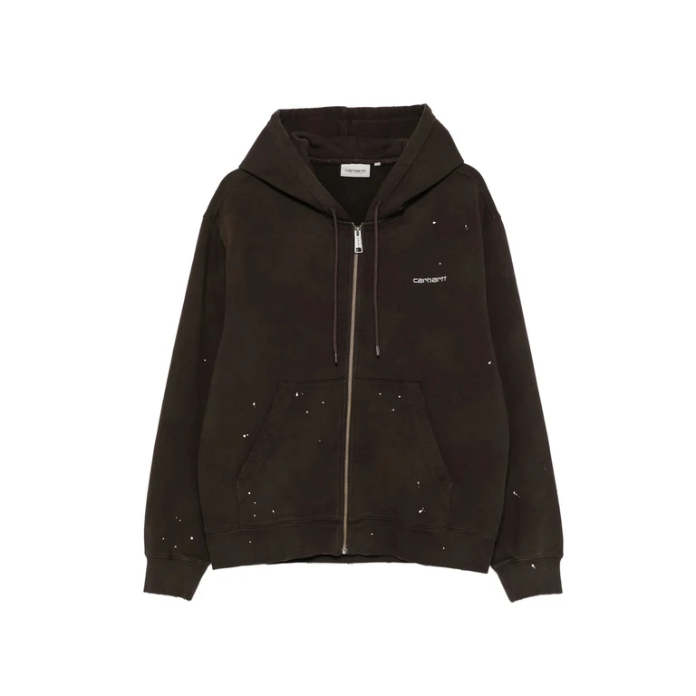 Carhartt Paint-effect Zip-up Hoodie