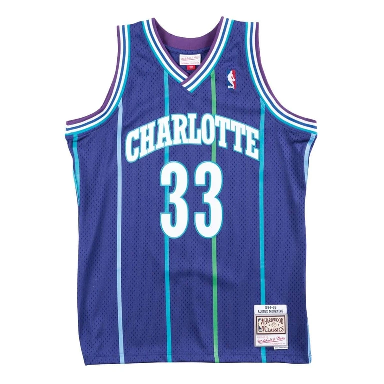 Men's NBA Swingman Alternate Jersey - Hornets 94 Alonzo Mourning
