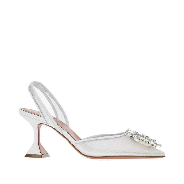 AMINA MUADDI 'Begum Sling' mesh slingback pumps Woman 36+